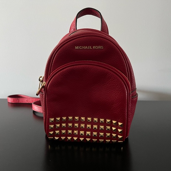 Michael Kors Red Mini Backpack - Picture 1 of 2